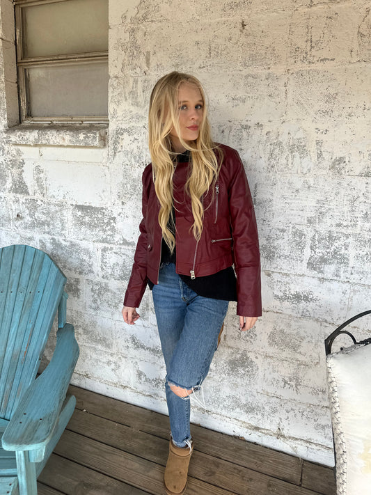 Ruby Leather Jacket