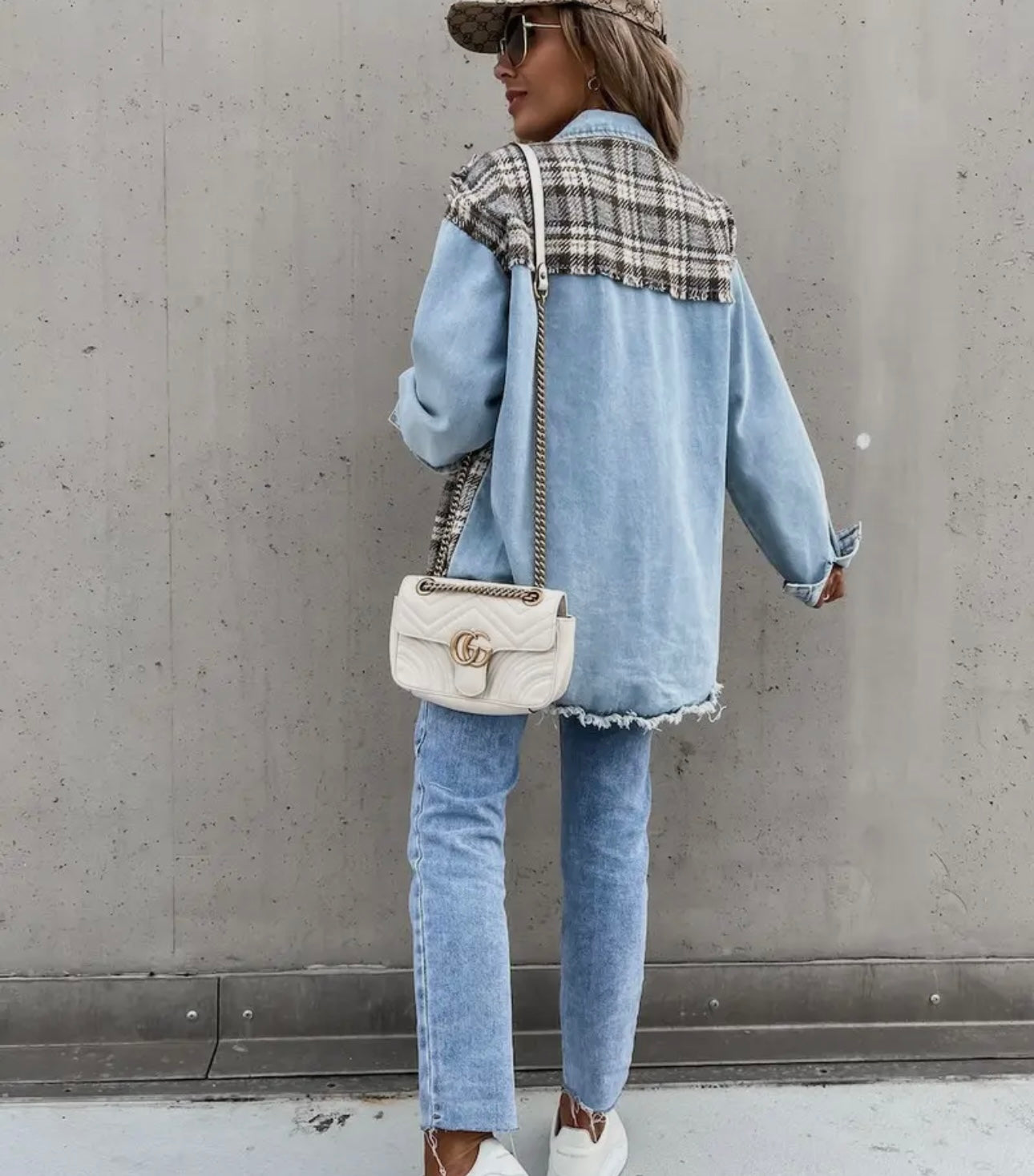 Patchwork Plaid Shacket